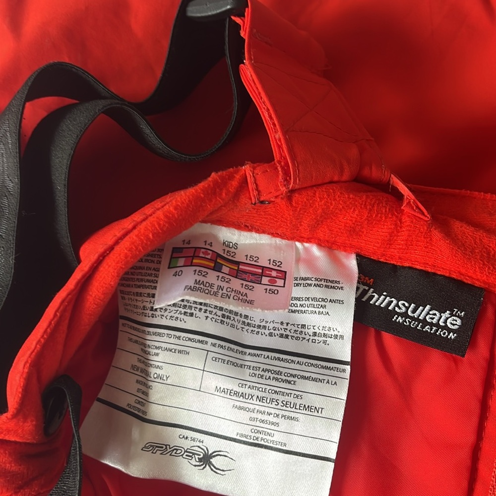 Kids Size 14 Spyder Snow Pants - Picture 4 of 8